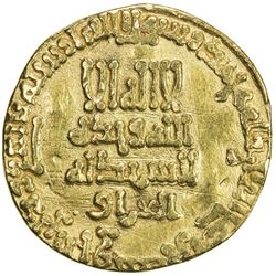 ABBASID: al-Ma'mun, 810-833, AV dinar (4.14g), NM, AH199. VF