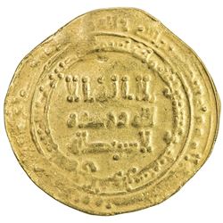 ABBASID: al-Radi, 934-940, AV dinar (3.98g), Suq al-Ahwaz, AH323. VF