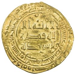 ABBASID: al-Radi, 934-940, AV dinar (2.56g), Tustar min al-Ahwaz, AH324. VF