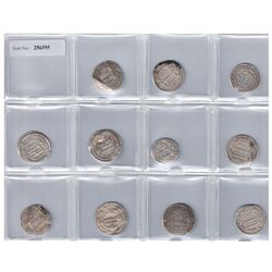 ABBASID: LOT of 11 scarce silver dirhams