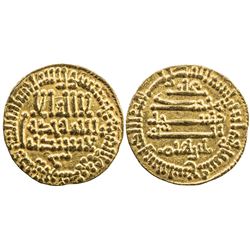 AGHLABID: Ibrahim II, 874-902, AV dinar (4.22g), NM, AH269. EF