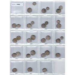 FATIMID: al-'Aziz, 975-996, LOT of 32 silver coins, mostly half dirhams