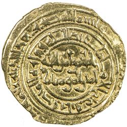 FATIMID: al-Hakim, 996-1021, AV dinar (4.10g), al-Mahdiya, DM. VF