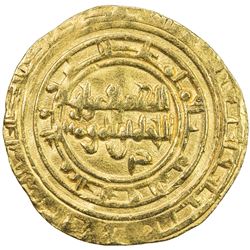 FATIMID: al-Zahir, 1021-1036, AV dinar (3.97g), al-Mahdiya, AH420. VF
