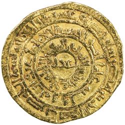 FATIMID: al-Zahir, 1021-1036, AV dinar (4.03g), Misr, AH425. VF