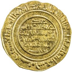 FATIMID: al-Mustansir, 1036-1094, AV dinar (4.32g), al-Iskandariya, AH485. UNC