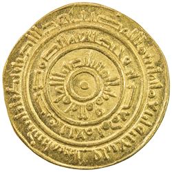 FATIMID: al-Mustansir, 1036-1094, AV dinar (3.84g), Tarabulus (Trablus), AH446. EF
