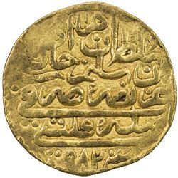 OTTOMAN EMPIRE: Murad III, 1574-1595, AV sultani (3.49g), Sidrekapsi, AH982. VF