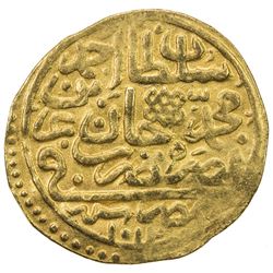 OTTOMAN EMPIRE: Ahmed I, 1603-1617, AV sultani (3.47g), Misr, AH1003. VF