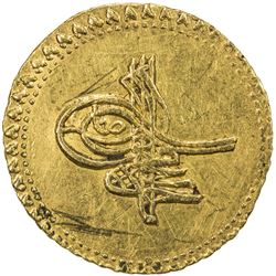 EGYPT: Ahmed III, 1703-1730, AV eshrefi (3.48g), Misr, AH1115. EF