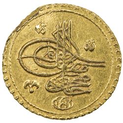 EGYPT: Mahmud I, 1730-1754, AV zinjirli altin (3.43g), Misr, AH1143. EF-AU