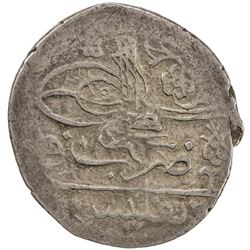GEORGIA: Ahmed III, 1723-1730, AR abbasi (5.38g), Tiflis (in Georgia), AH(1115). VF
