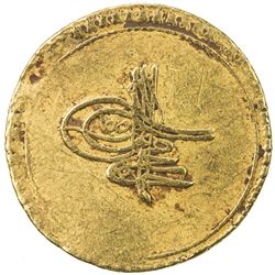 TURKEY: Ahmed III, 1703-1730, AV zeri mahbub (3.48g), Islambul, AH1115. VF