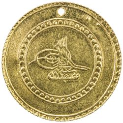 TURKEY: Mustafa III, 1757-1774, AV 2 1/2 altin (8.91g), Islambul, AH1171 year 9. EF