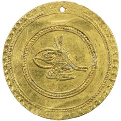 TURKEY: Abdul Hamid I, 1774-1789, AV 1 1/2 altin (4.76g), Islambul, AH1187 year 1. VF