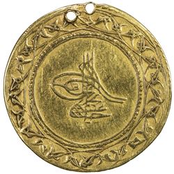 TURKEY: Abdul Hamid I, 1774-1789, AV 1 1/2 altin (4.89g), Islambul, AH1187 year 3. VF
