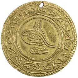TURKEY: Abdul Hamid I, 1774-1789, AV 1 1/2 altin (5.12g), Islambul, AH1187 year 7. VF-EF