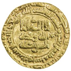 SAMANID: 'Abd al-Malik I, 954-961, AV dinar (3.04g), Nishapur, AH343. VF