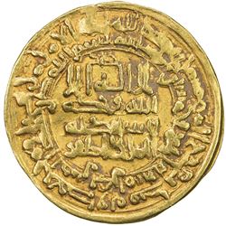 SAMANID: Mansur I, 961-976, AV dinar (4.61g), Herat, AH354. VF
