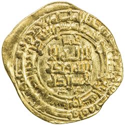 SAMANID: Nuh III, 976-997, AV dinar (4.17g), Nishapur, AH374. VF
