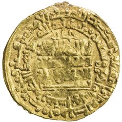 GHAZNAVID: Mahmud, 999-1030, AV dinar (4.08g), Nishapur, AH394. VF