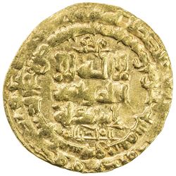 GHAZNAVID: Mahmud, 999-1030, AV dinar (3.68g), Nishapur, AH416. EF