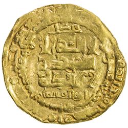 GHAZNAVID: Mahmud, 999-1030, AV dinar (4.71g), Nishapur, AH418. VF