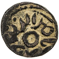 QARLUGHID: Nasir al-Din Muhammad, 1249-1259 AH, AE jital (3.80g), "Tukan", ND. VF