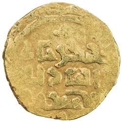 GREAT MONGOLS: Chingiz Khan, 1206-1227, AV dinar (4.77g), Bukhara, ND. VF