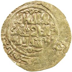GREAT MONGOLS: temp. Chingiz Khan, 1206-1227, AV dinar (3.84g), NM, AH618. VF-EF