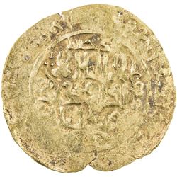 GREAT MONGOLS: temp. Chingiz Khan, 1206-1227, AV dinar (3.15g), Badakhshan, ND. VF