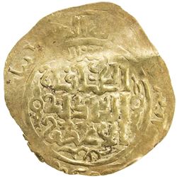GREAT MONGOLS: Anonymous, ca. 1230s-1240s, AV dinar (3.66g), Astarabad, AH(63)4. VF-EF