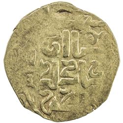 GREAT MONGOLS: Anonymous, ca. 1220s-1240s, AV dinar (2.56g), Tus, ND/DM. VF