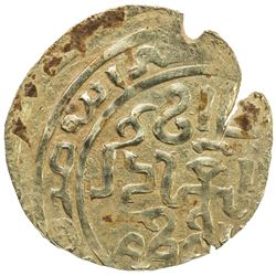 GREAT MONGOLS: Anonymous, ca. 1220s-1240s, AV dinar (3.68g), NM/MM, ND. VF-EF