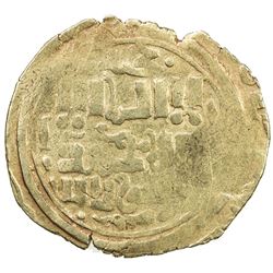GREAT MONGOLS: Anonymous, ca. 1220s-1240s, AV dinar (3.58g), ND. VF