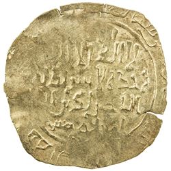 GREAT MONGOLS: Anonymous, ca. 1220s-1240s, AV dinar (3.14g), NM, ND. VF