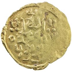 GREAT MONGOLS: Anonymous, ca. 1220s-1240s, AV dinar (4.64g), Bukhara, ND. VF