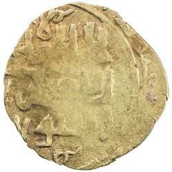 GREAT MONGOLS: Anonymous, ca. 1220s-1240s, AV dinar (2.29g), Samarqand, AH6xx. VF