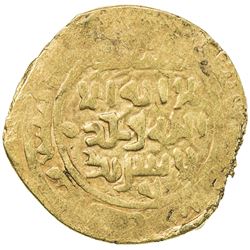 GREAT MONGOLS: temp. Ogedei, 1227-1241, AV dinar (6.00g), Samarqand, AH(6)25. VF