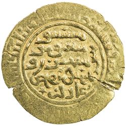 ILKHAN: Ghazan Mahmud, 1295-1304, AV dinar (5.11g), Kashan, AH69(4). VF-EF