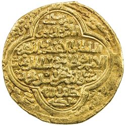 ILKHAN: Uljaytu, 1304-1316, AV dinar (8.47g), Baghdad, AH709. VF