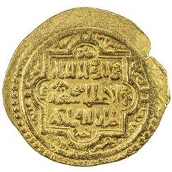 ILKHAN: Abu Sa'id, 1316-1335, AV dinar (9.51g), Shiraz, AH720. AU