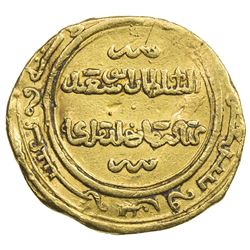 ILKHAN: Abu Sa'id, 1316-1335, AV dinar (3.83g), Tabriz, AH723. VF