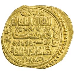 ILKHAN: Abu Sa'id, 1316-1335, AV dinar (5.94g), Sabzawar, Khani 33. VF-EF