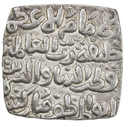 DELHI: Qutb al-Din Mubarakshah I, 1316-1320, AR square tanka (10.89g), Hadrat Dar al-Khilafa, AH718.