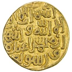 DELHI: Muhammad III b. Tughluq, 1325-1351, AV dinar (12.76g), Sultanpur, AH728. VF