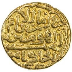 DELHI: Muhammad III b. Tughluq, 1325-1351, AV tanka (10.95g), NM, ND. EF