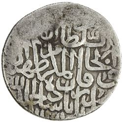 MUGHAL: Babur, 1504-1530, AR shahrukhi (4.70g) (Balkh), AH(924). VF