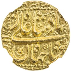 MUGHAL: Shah Jahan I, 1628-1658, AV mohur, Burhanpur, year 17. NGC MS66
