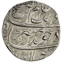 MUGHAL: Aurangzeb, 1658-1707, AR rupee (11.52g), Mailapur, AH1118 year 50. EF